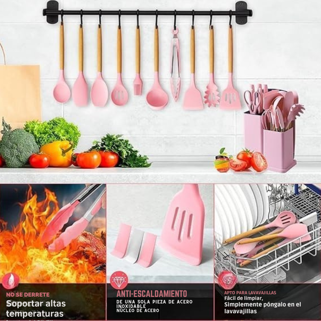 Utensilios Premium Para Tu Cocina-Set x 19 Piezas🍳👨🍳🔥