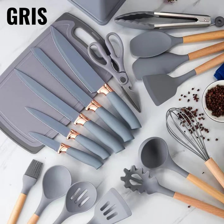 Utensilios Premium Para Tu Cocina-Set x 19 Piezas🍳👨🍳🔥