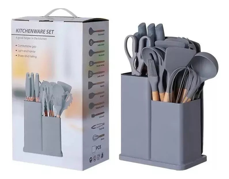 Utensilios Premium Para Tu Cocina-Set x 19 Piezas🍳👨🍳🔥