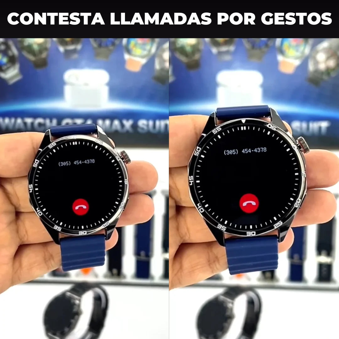 El Combo Perfecto: Reloj Inteligente+Audífonos+7 Manillas Intercambiables